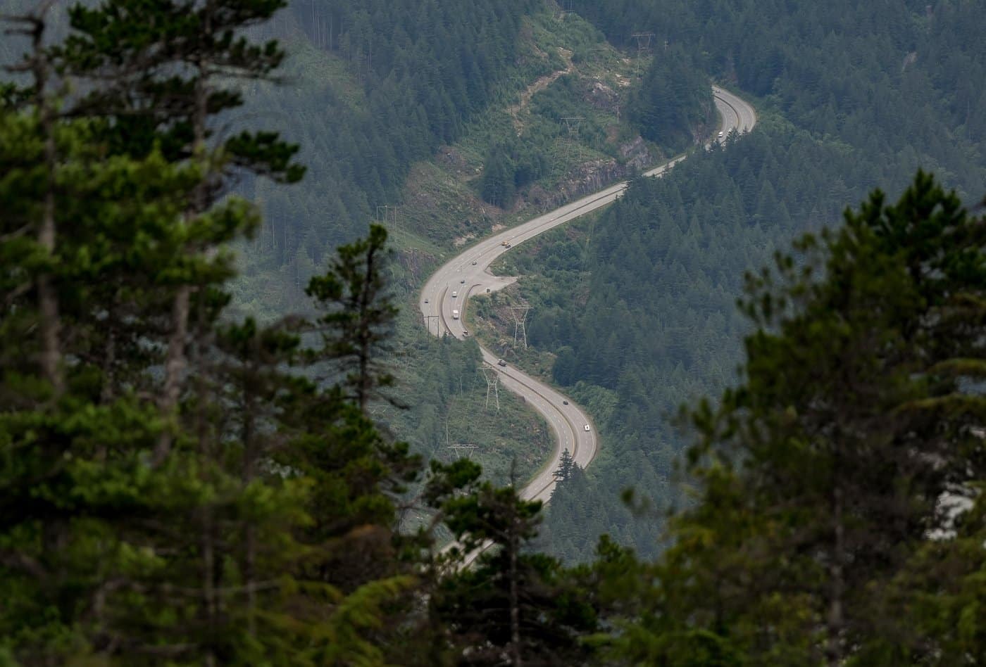 Motorists travel on the Sea-to-Sky highway in Squamish, B.C., on Thursday, June 26, 2025. THE CANADIAN PRESS/Darryl Dyck