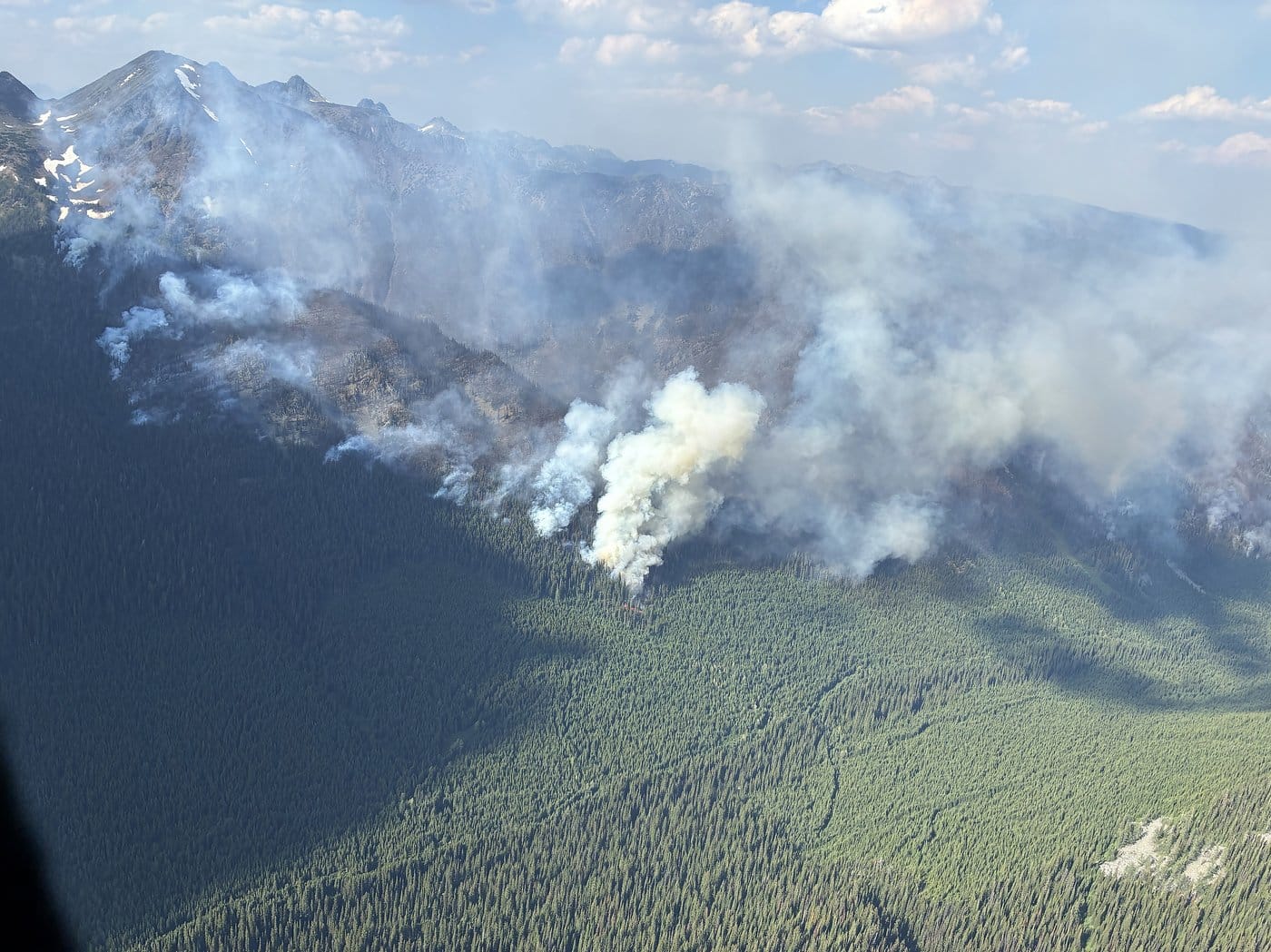 The Matthew Creek wildfire outside Kimberley, B.C., is seen in this July 19, 2026, handout photo provided by the B.C. Wildfire Service. THE CANADIAN PRESS/Handout-BC Wildfire Service (Mandatory Credit)